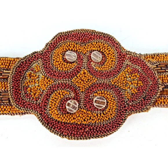 Gorgeous Antique Art Deco Flapper Handmade Beaded Belt-Vintage 1920\'s AS-IS main image 14
